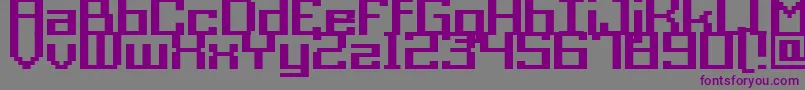 Police Acme9RegularBold – polices violettes sur fond gris