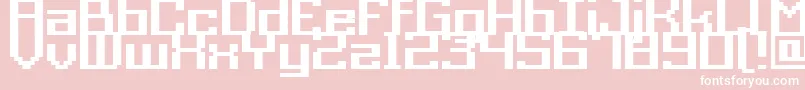 フォントAcme9RegularBold – ピンクの背景に白い文字