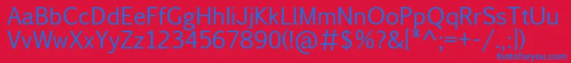 Pigiarniq Font – Blue Fonts on Red Background