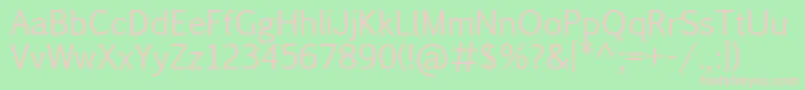 Pigiarniq Font – Pink Fonts on Green Background