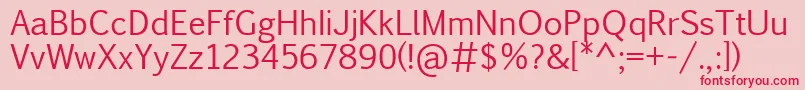 Pigiarniq Font – Red Fonts on Pink Background