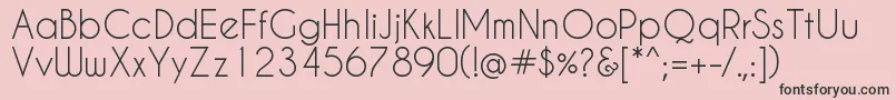 Caviar Font – Black Fonts on Pink Background