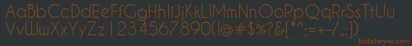 Caviar Font – Brown Fonts on Black Background