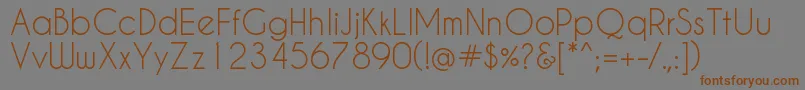 Caviar Font – Brown Fonts on Gray Background