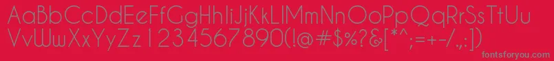 Caviar Font – Gray Fonts on Red Background