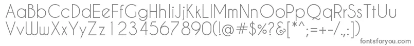 Caviar Font – Gray Fonts on White Background