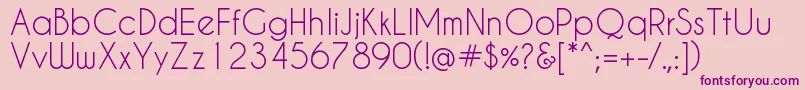 Caviar Font – Purple Fonts on Pink Background