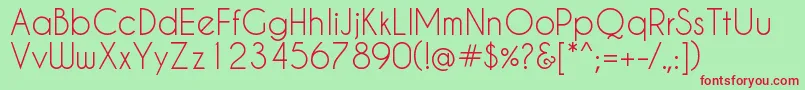 Caviar Font – Red Fonts on Green Background