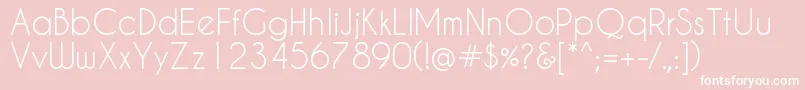 Caviar Font – White Fonts on Pink Background