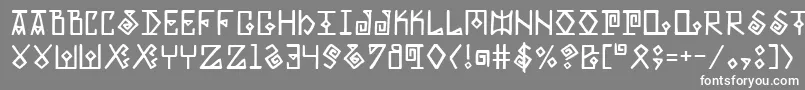 Elder Font – White Fonts on Gray Background