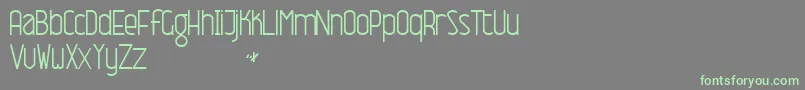 Fonte NameThisFontNormal – fontes verdes em um fundo cinza