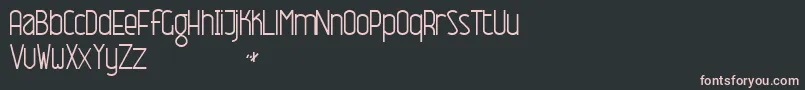 fuente NameThisFontNormal – Fuentes Rosadas Sobre Fondo Negro