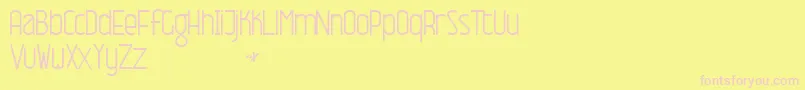 NameThisFontNormal Font – Pink Fonts on Yellow Background