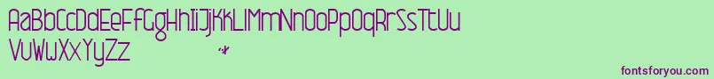 NameThisFontNormal Font – Purple Fonts on Green Background