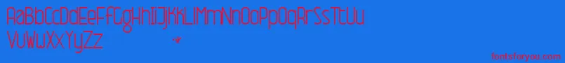 NameThisFontNormal Font – Red Fonts on Blue Background