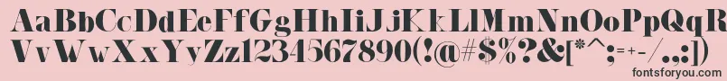 Malibu Font – Black Fonts on Pink Background