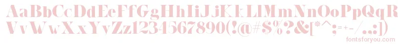 Malibu Font – Pink Fonts on White Background