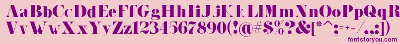 Malibu Font – Purple Fonts on Pink Background