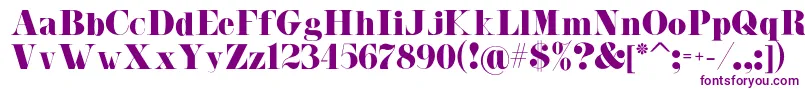 Malibu Font – Purple Fonts on White Background