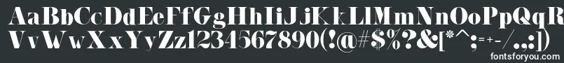 Шрифт Malibu – белые шрифты