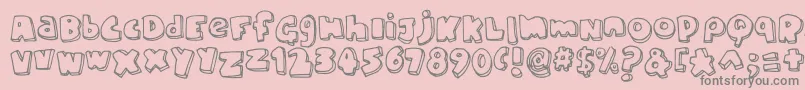 More about ChunkyFont Font ChunkyFont Font – Gray Fonts on Pink Background