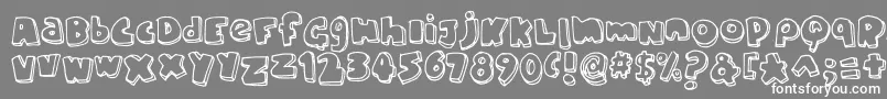 Fonte ChunkyFont – fontes brancas em um fundo cinza