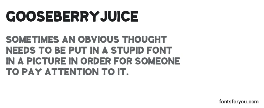 GooseberryJuice Font