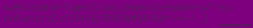 Justbreathe Font – Black Fonts on Purple Background