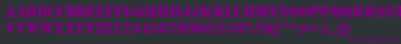 TemplatecapssskRegular Font – Purple Fonts on Black Background