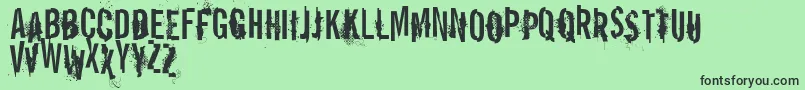 VtksReportError Font – Black Fonts on Green Background