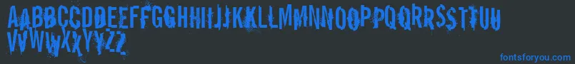 VtksReportError Font – Blue Fonts on Black Background