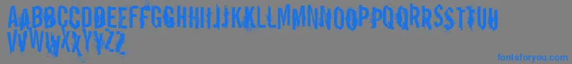 VtksReportError-Schriftart – Blaue Schriften auf grauem Hintergrund