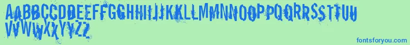 VtksReportError Font – Blue Fonts on Green Background