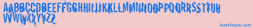 VtksReportError Font – Blue Fonts on Pink Background