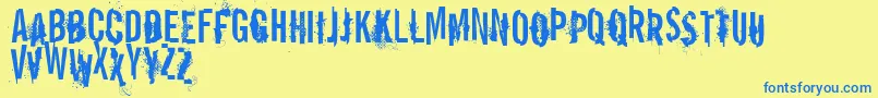 VtksReportError Font – Blue Fonts on Yellow Background