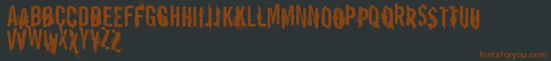 VtksReportError Font – Brown Fonts on Black Background