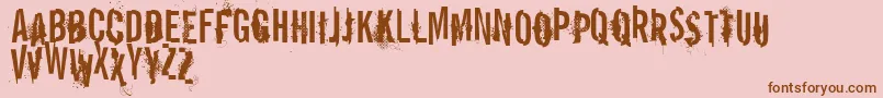 VtksReportError Font – Brown Fonts on Pink Background