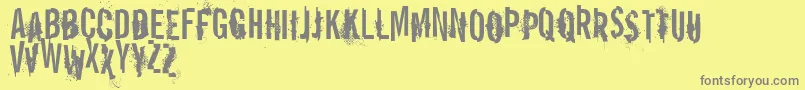 VtksReportError Font – Gray Fonts on Yellow Background