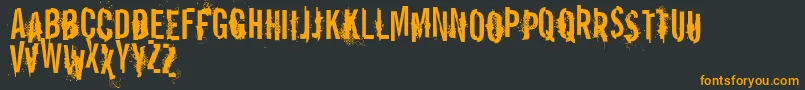 VtksReportError Font – Orange Fonts on Black Background