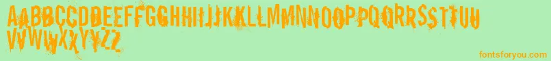 VtksReportError Font – Orange Fonts on Green Background