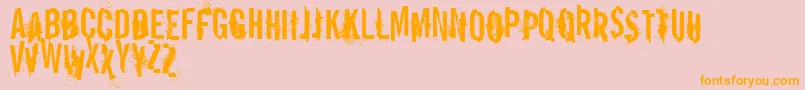 VtksReportError Font – Orange Fonts on Pink Background