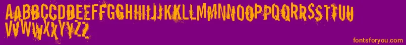 VtksReportError Font – Orange Fonts on Purple Background
