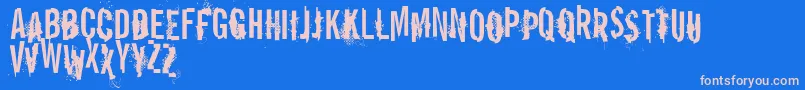 VtksReportError Font – Pink Fonts on Blue Background