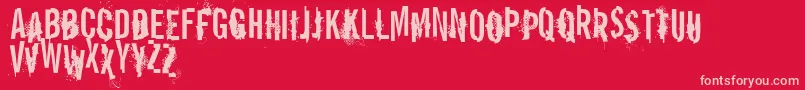 VtksReportError Font – Pink Fonts on Red Background