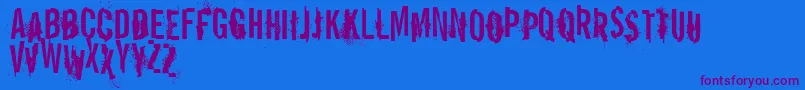 VtksReportError Font – Purple Fonts on Blue Background