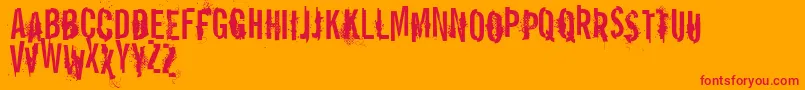 VtksReportError Font – Red Fonts on Orange Background