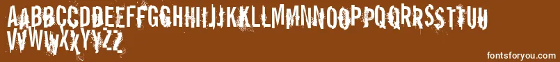 VtksReportError Font – White Fonts on Brown Background