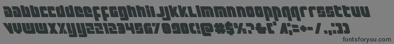 Exoplanetleft Font – Black Fonts on Gray Background