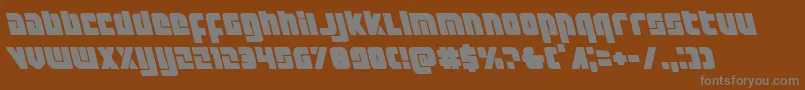 Exoplanetleft Font – Gray Fonts on Brown Background