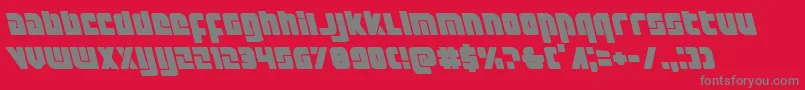 Exoplanetleft Font – Gray Fonts on Red Background